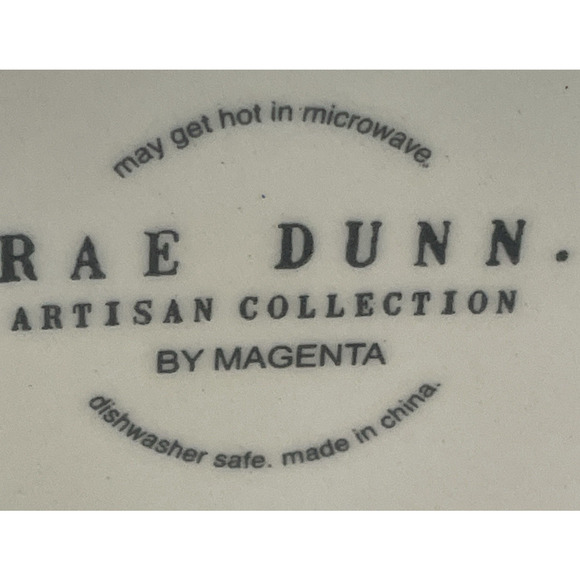 Rae Dunn Ivory Tea Ceramic Mug Artisan Collection Black Teapot Graphic 16 oz - Picture 7 of 10